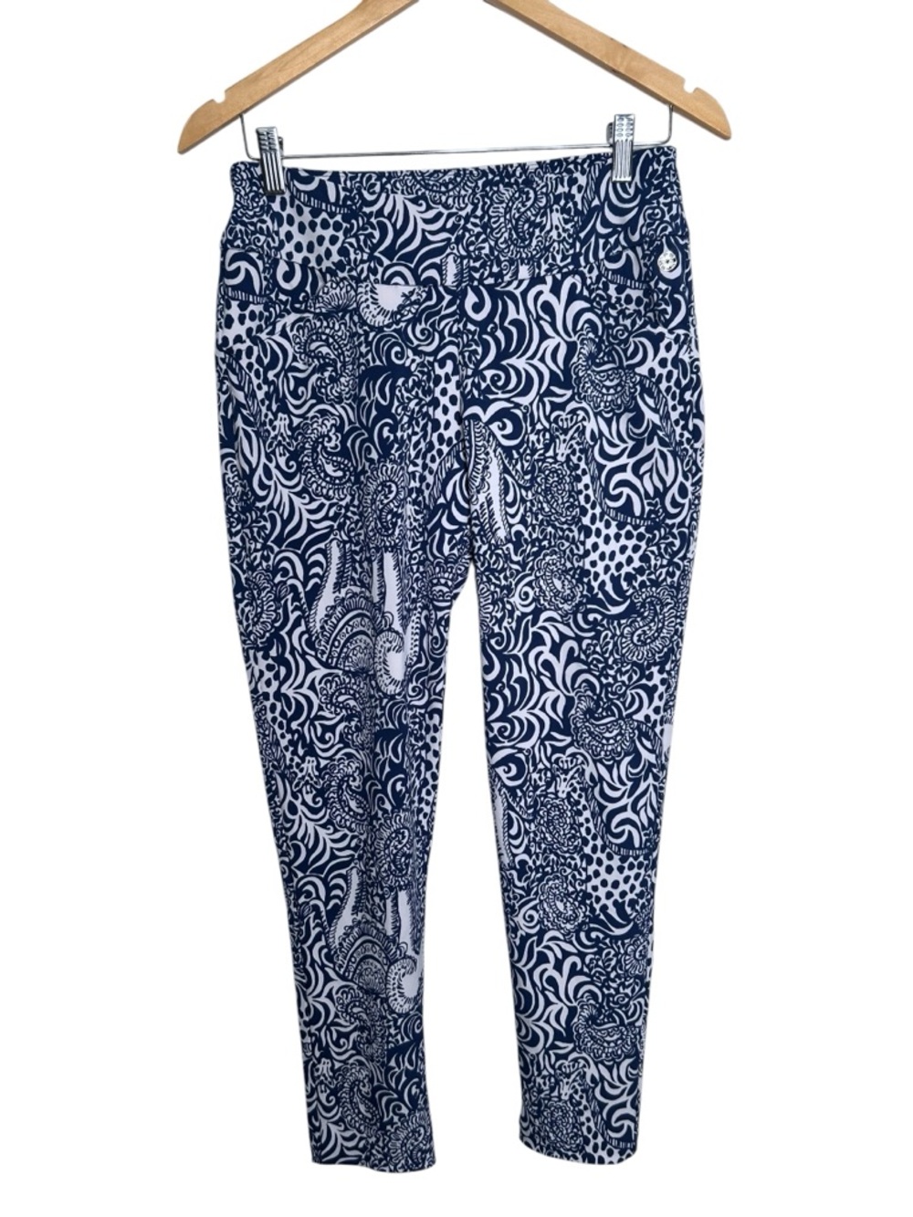 Lilly Pulitzer LUXLETIC Corso Pant UPF 50+ High Tide Navy Golf Pant Women’s Sz 6 - Picture 2 of 6
